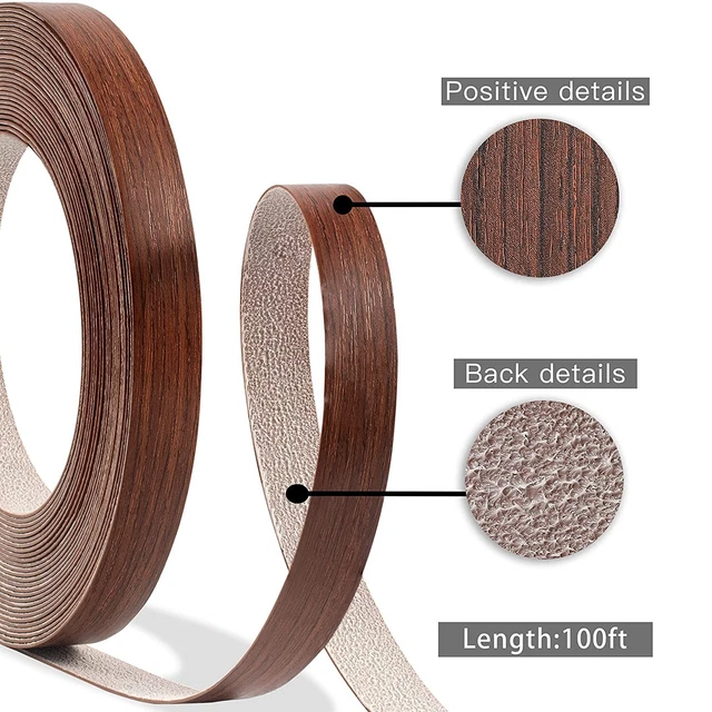 GSCIT Club Cherry Edge Banding, 1 1/2 inch x 100ft roll of Veneer Edge Banding -