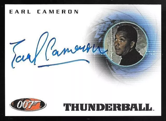2006 James Bond Dangerous Liaisons #A59 Earl Cameron as Pinder On Card Autograph