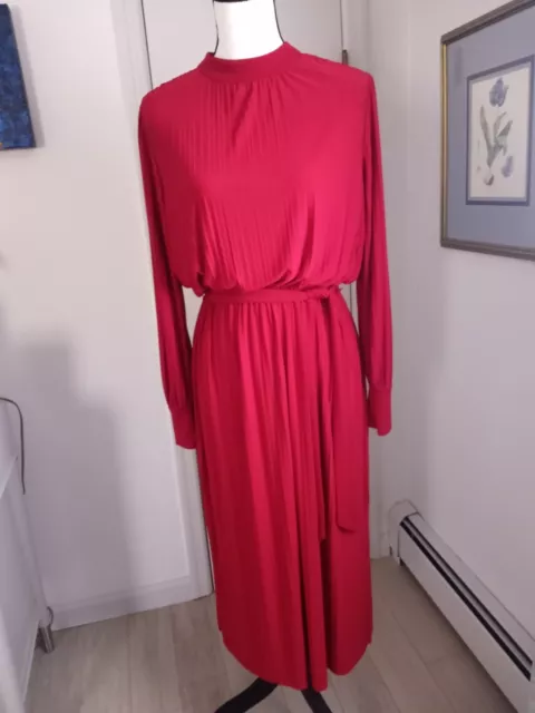 oasis midi dress ,red ,size S