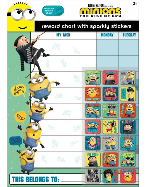 6 LIVRES DESPICABLE Me Minions Avec Autocollants Crayons Jeux Puzzles