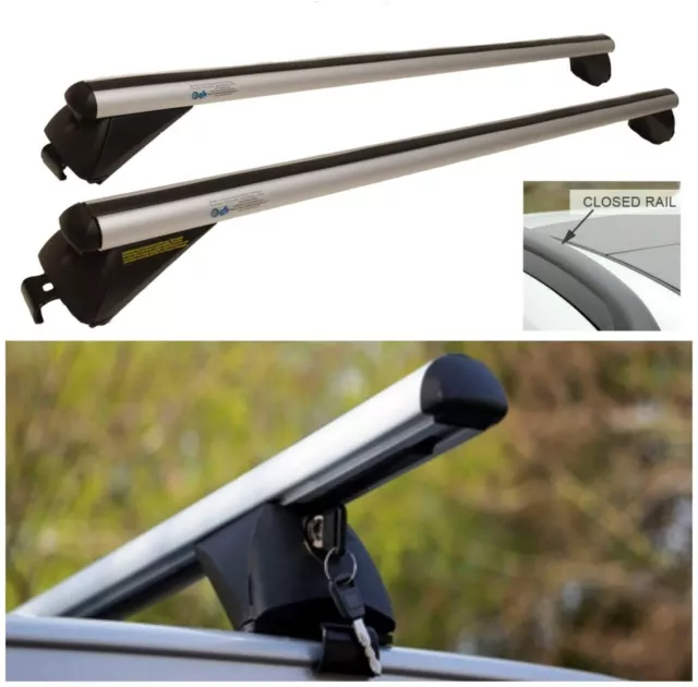 Roof Bar For Audi A6 Avant 04-18 Aluminium Locking Car Roof 1.35m Roof Bars