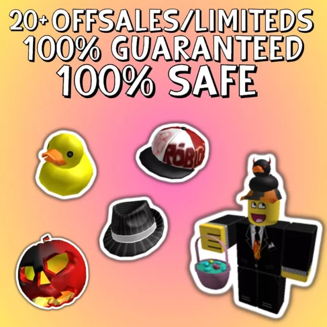 ROBLOX OG 2006-2014, 6-10+ OFFSALES / LIMITEDS, SENT FAST TO YOU