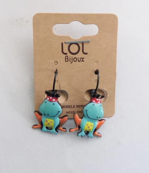Boucles D'oreilles Lolilota - Breloques Pendantes Et Perles Miyuki Bleues - Neuf