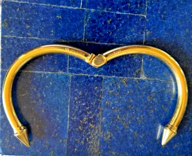 Iconic Arrow Head Vita Fede Mini Titan Rose Gold Hinged Cuff Bracelet Size M