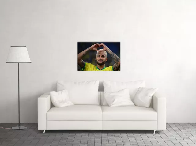 Neymar Brazil National Team World Cup Wall Art Home Decor - POSTER 20"x30" 2