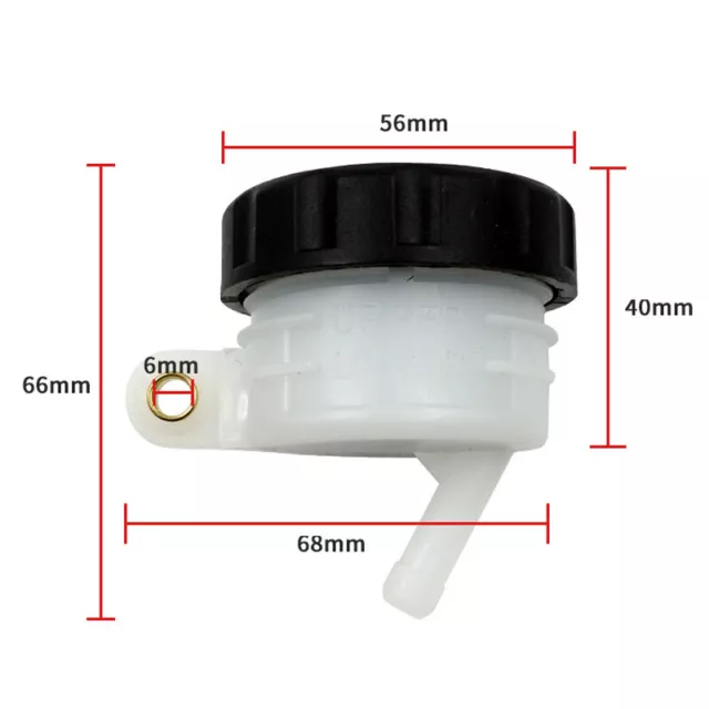 Universal Rear Brake Master Cylinder Fluid Reservoir Tank Oil Cup Motorcycle