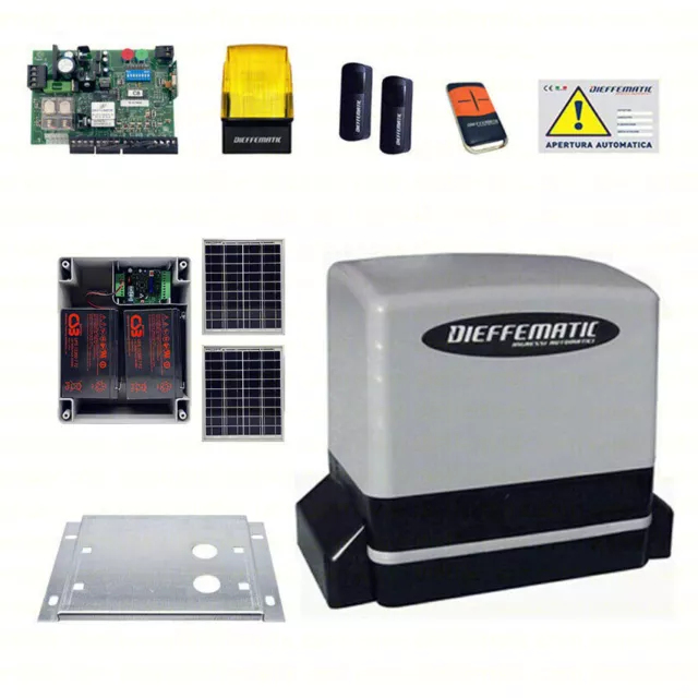 Kit KV8 24V Codificador Automatización Para Puerta Empuje Con Sunpower 2 Batería