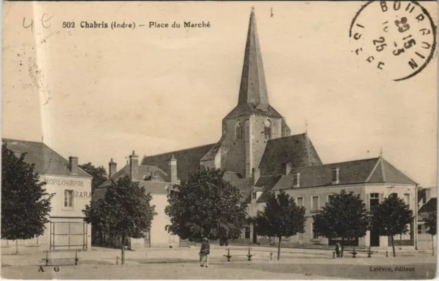 CPA AK Chabris Place du Marche FRANCE (1171002)