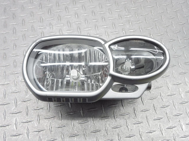 Phare Avant Moto Argent H4 12V 60/55W - Pour Honda CB400, Suzuki Bandit Et Autres Modèles