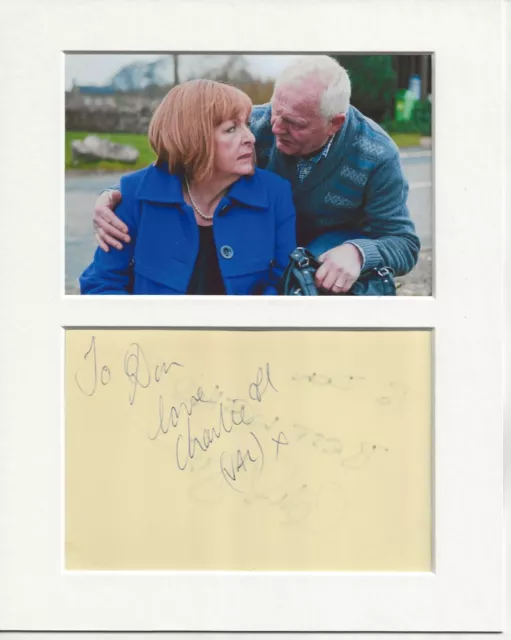 Charlie Hardwick emmerdale signed genuine authentic autograph signature AFTAL 73