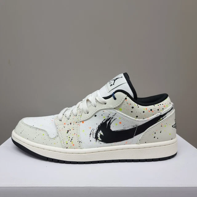 NIKE AIR JORDAN 1 Low Se "Paint Splatter Brushstroke" (Dm3528 100) £279