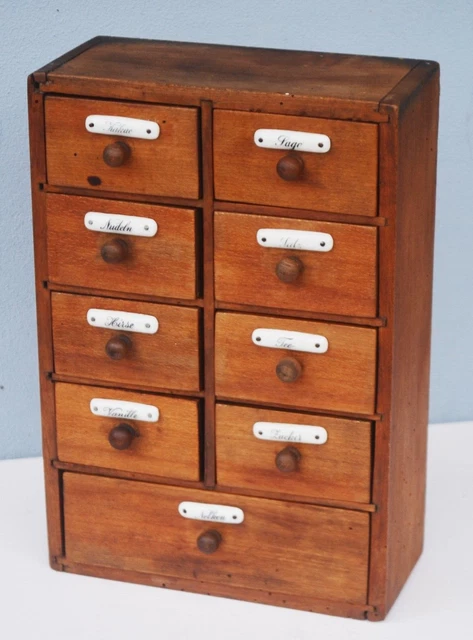 Mini buffet - old German spice cabinet - restored
