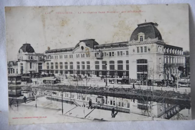 Cpa carte postale Toulouse  nouvelle gare Matabiau en achèvement 1907