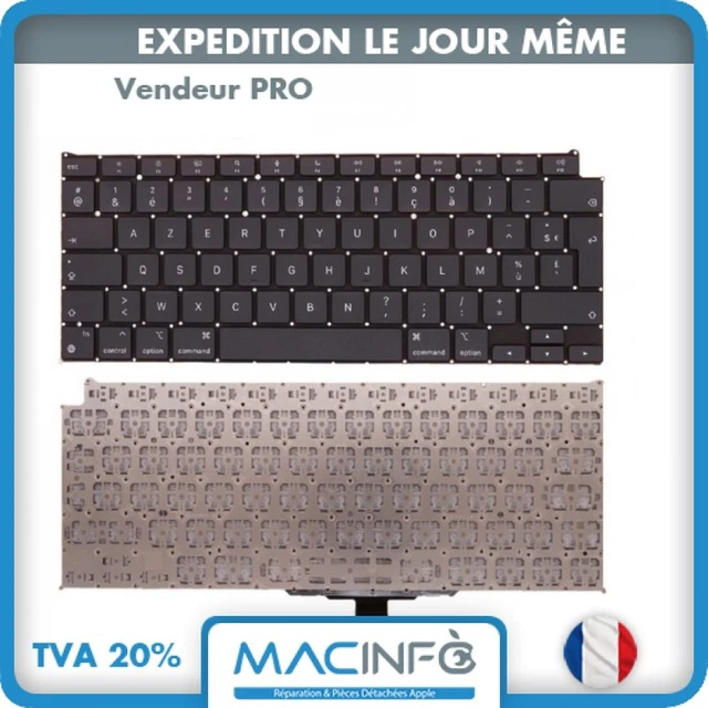 Clavier Topcase AZERTY Gris Pour MacBook Air M1 13" A2337 (2020) - Occasion