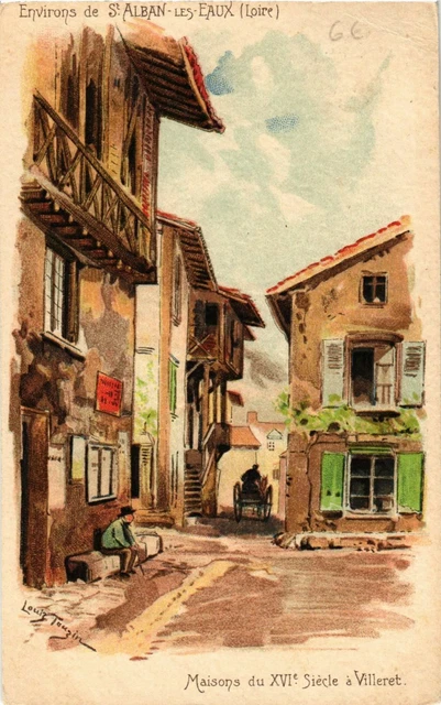 CPA Env. De St-Alban-les-Eaux - Villeret - Maisons FRANCE (915543)
