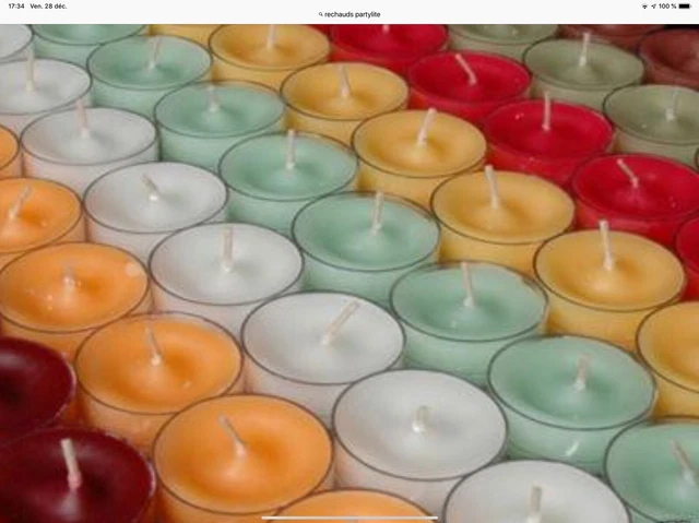 Boîte De 12 Rechauds PartyLite Prairie En Fleurs - Rareté, Plus Au Catalogue