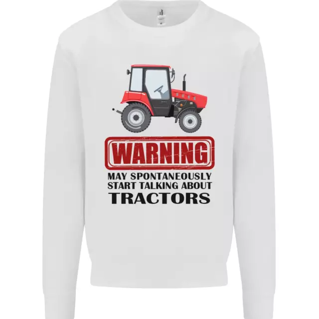 May Talking About Tractors Funny Farmer Kids Sweatshirt Jumper