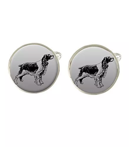 Spaniel Dog Mens Cufflinks Ideal Wedding Birthday Fathers Day Gift C478