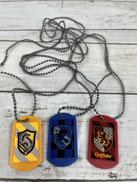 Harry Potter Lot Of 3 Dog Tag Necklace Set