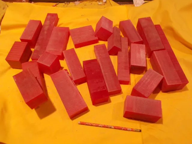 BOX LOT of RED TOOLING BOARD pattern tool die mold plastic prototype modeling