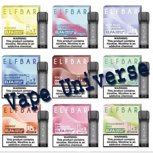 Elfa 600 ELF BAR ELFA Pods Prefilled Pods 2ml 20mg E Liquid - 600 Puffs £3.64 ...