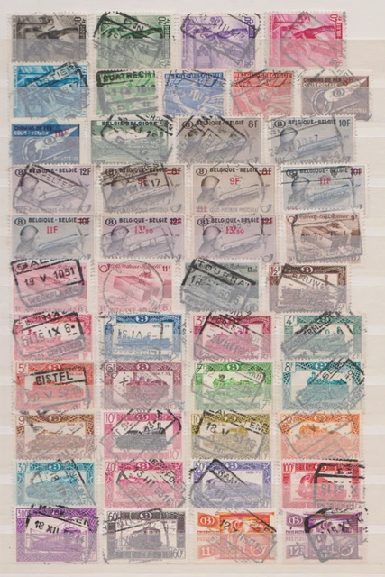 Eisenbahnpaketpost Belgien /Collection Timbres Belgique  Colis Postaux 2scans