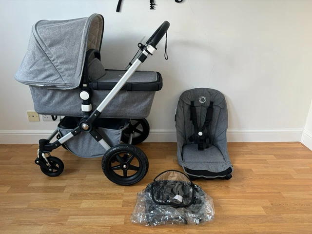 BUGABOO CAMELEON 3 Classic Grey Melange Pushchair Pram 2in1 £245.00 -  PicClick UK