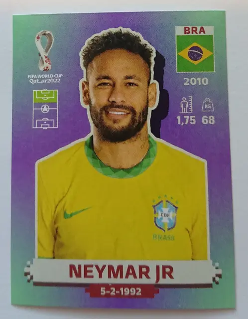 Panini World Cup 2022 Qatar Stickers - BRA17 - BRAZIL - Neymar Jr