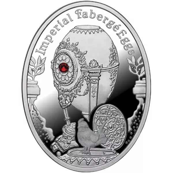 Cockerel Egg Imperial Faberge Eggs Proof Silver Coin 1$ Niue 2012 Cockerel Egg Imperial Faberge Eggs Proof Silver Coin 1$ Niue 2012