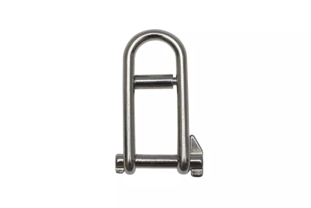 Pack of 2 AISI 316 Halyard Shackle Crossbar w M5 Captive Pin - BL = 954KG