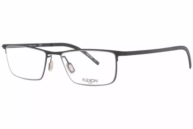 Flexon B2002 001 Eyeglasses Frame Men's Black Full Rim Rectangular 53mm