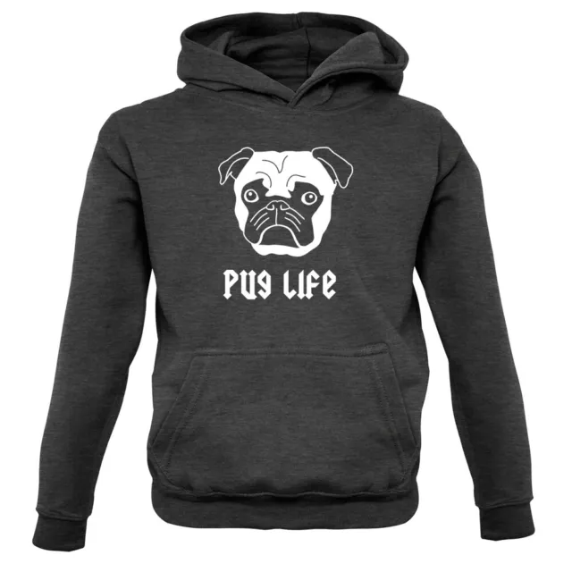 Pug Life - Kids / Childrens Hoodie Dog Breed Pet Gift Pugs Puppy Thug Funny Cute