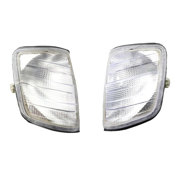 Car L+R White Corner Lights Turn Signal Lights for W124 E-Class Se P2U5