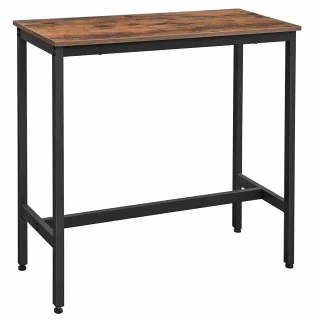 VASAGLE Bar Table, Kitchen Table, Pub Dining High Table, Sturdy Steel Frame, 40