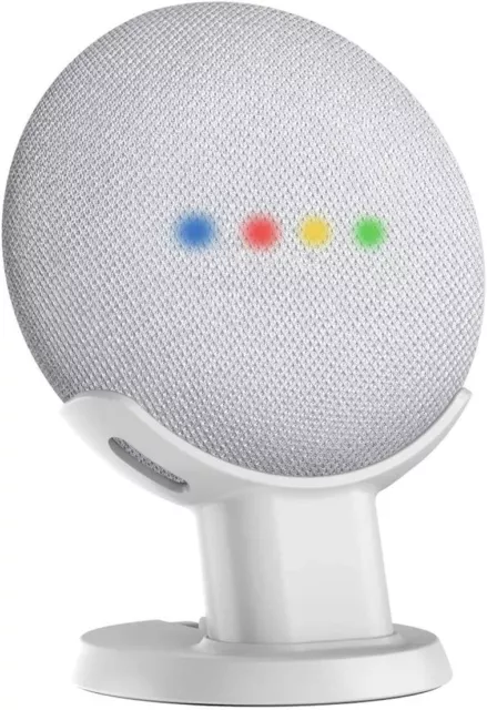 Supporto da Tavolo per Google Home Mini/Nest Mini 2a Gen, Antiscivolo, Bianco