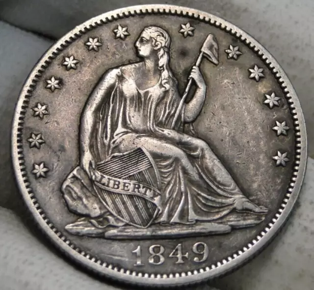 1849 seated liberty half dollar