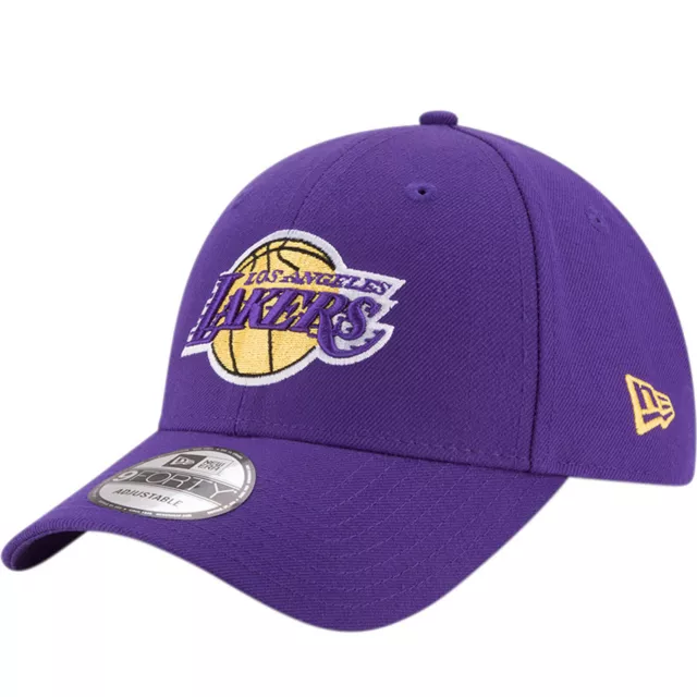 New Era 9FORTY Los Angeles LA Lakers NBA Basketball Baseball Cap Hat - Purple