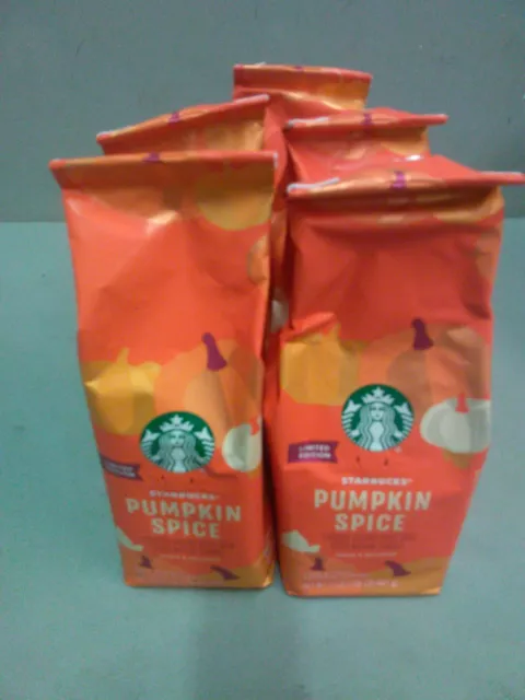 Starbucks Limited Edition Pumpkin Spice Ground Coffee 17oz Bag - Pack of 5 Bags