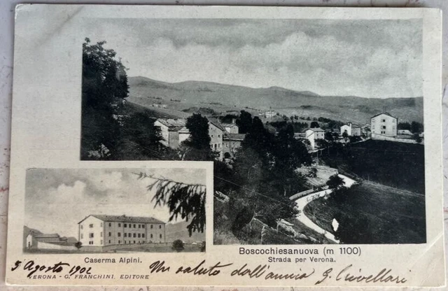 Boscochiesanuova vedutine viaggiata 1902 Verona