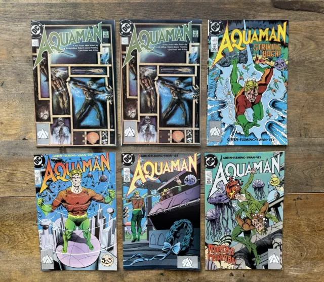 AQUAMAN 1989 DC Limited Series 1-5 COMPLETE SET 1 2 3 4 5 + Extra 1 Keith Giffen