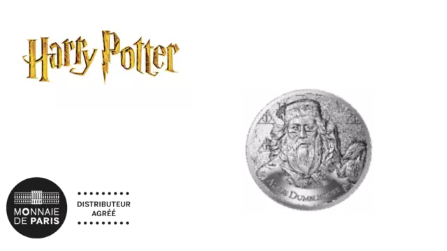 Mini Médailles Jeton Touristique Monnaie de Paris Harry Potter 2021 Dumbledore