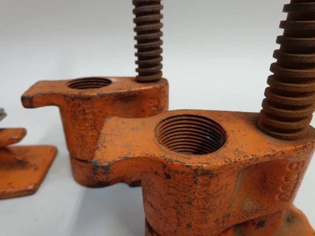 Vintage Jorgensen Pony 3/4" Adjustable Pipe Clamps Lot of 2 USA 2