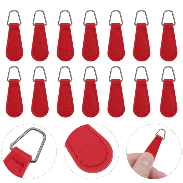 20 PCS Repair Pull Tabs Retro Zipper Tags Slider Charms Heads Bags