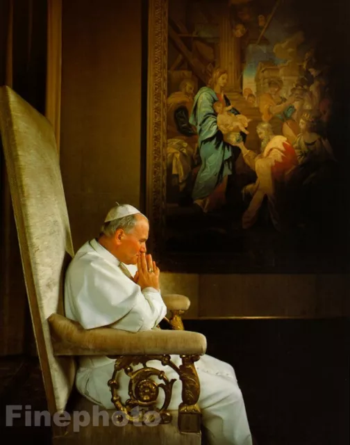 1979/83 Vintage POPE JOHN PAUL II By YOUSUF KARSH Vatican Italy Photo Art 11X14