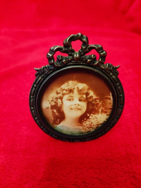 Cadre Photo Rond Noir 17,8 Cm - Pour Mur Ou Table | Créatif, Avec Support Inclus | Idéal Pour Photos, Affiches, œuvres D'art