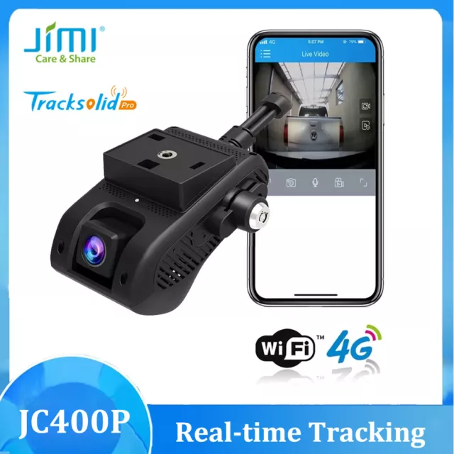 Jimi JC400P 4G Wifi Dash Camera With Dual Cameras Live Video GPS DVR Recorder