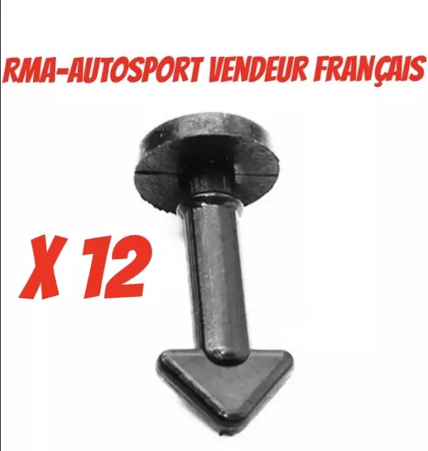 X8 Clips Vis Fixation Cache Moteur Peugeot 206 307 407 607 C4 1.8 2.0 16S  025067 
