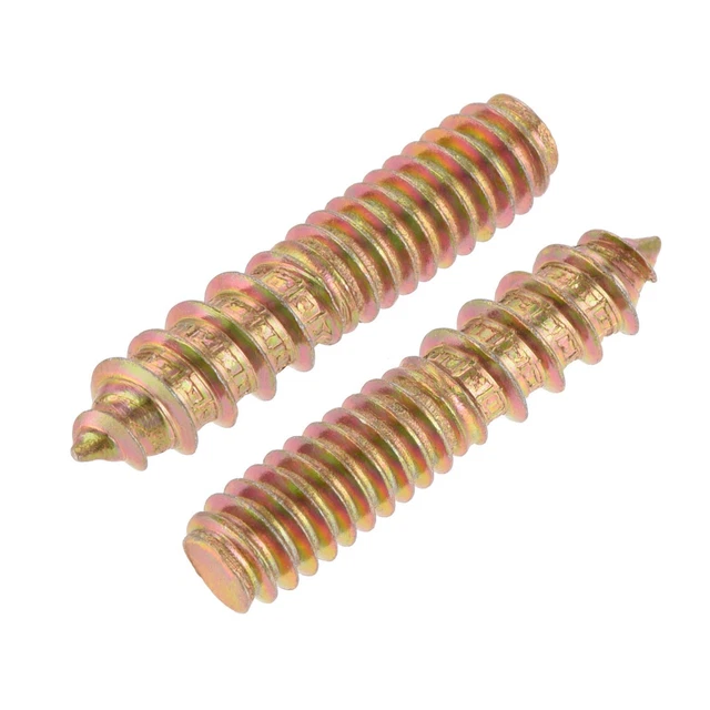 1/4-20 x 1-1/4" Gancio Bulloni Doppio Testa Tassello Vite per Legno Mobili 20pz
