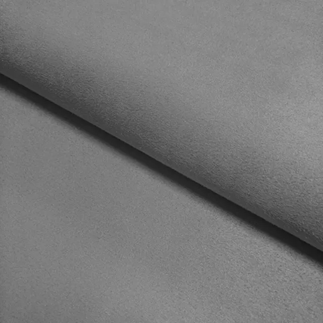 Upholstery Fabric Faux Suede Suedette Material - SILVER GREY - 150cm wide