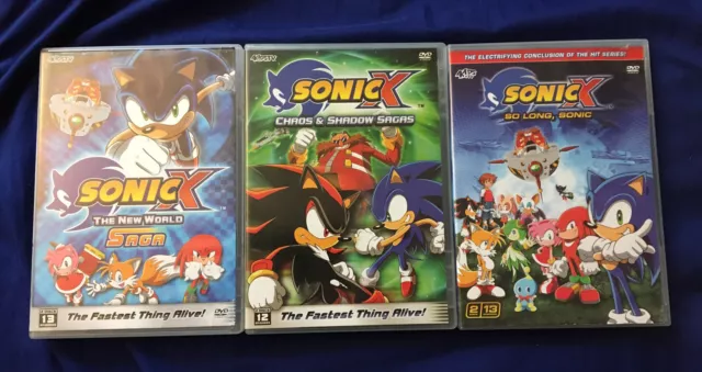 Sonic X: Chaos and Shadow Sagas DVD - *NEW RARE*